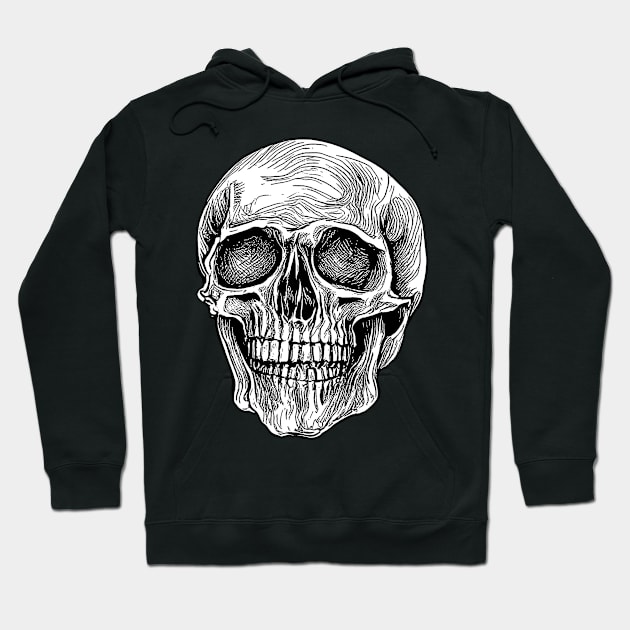 Skull Pen Drawing Hoodie by DeathAnarchy